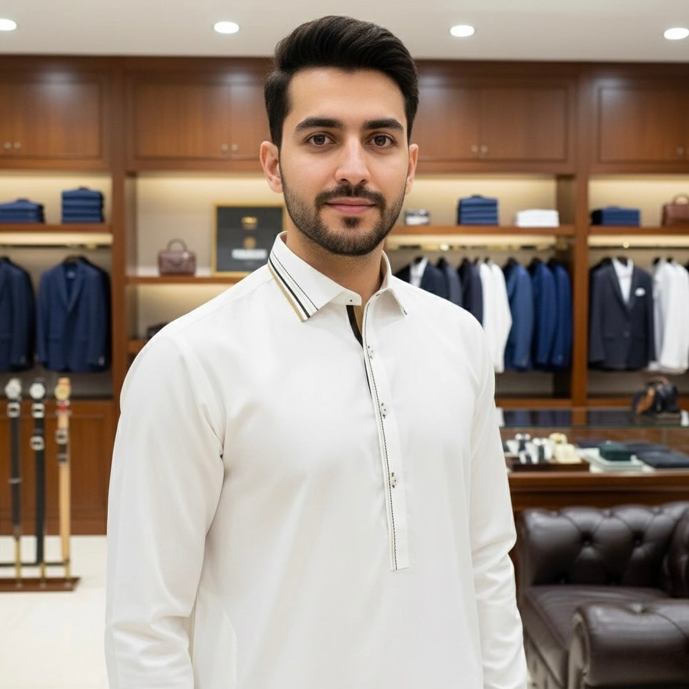 Offwhite Designer’s Shalwar Kameez