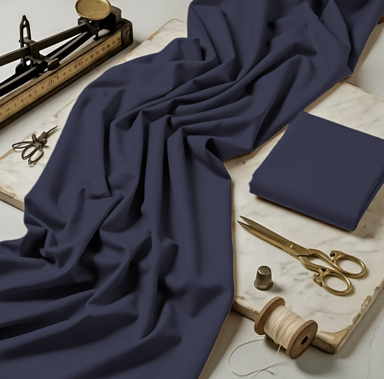 Imported Wash & Wear Night Shade Blue
