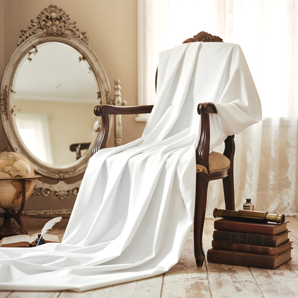 Imported 100% Pure Cotton White