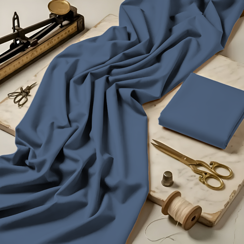 Imported Wash & Wear Yale Blue