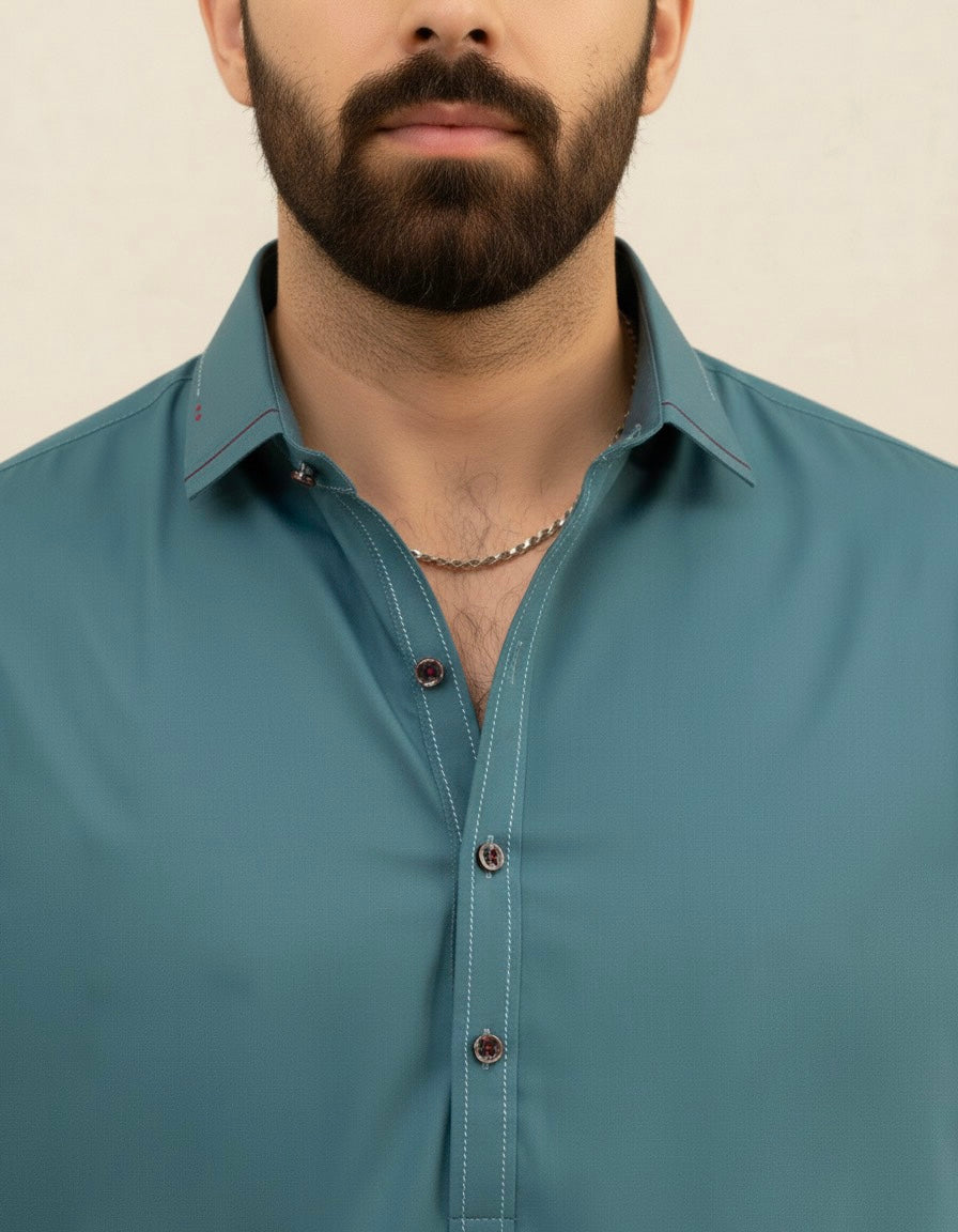 Sea Green Designer’s Shalwar Kameez