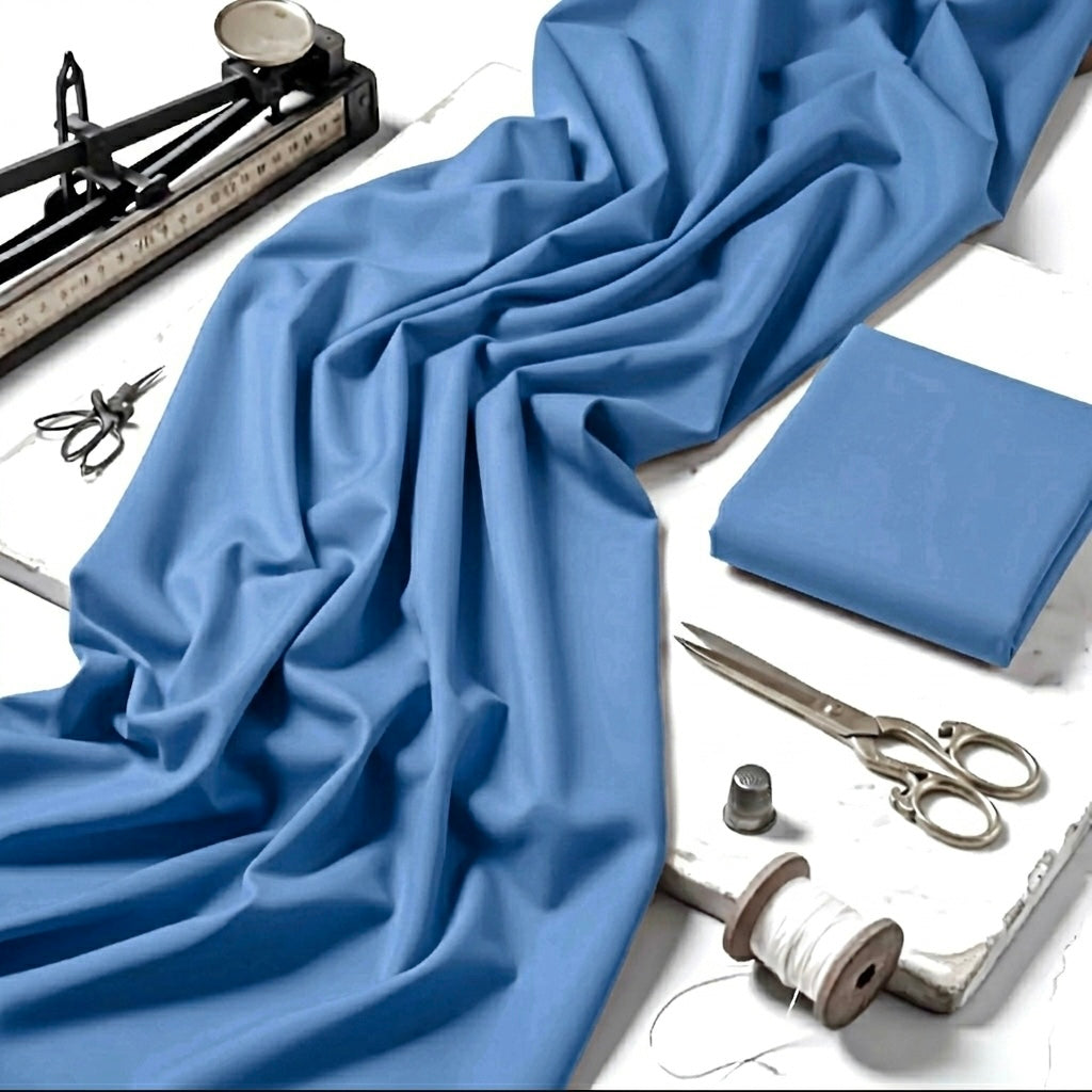 Imported Wash & Wear Yale Blue