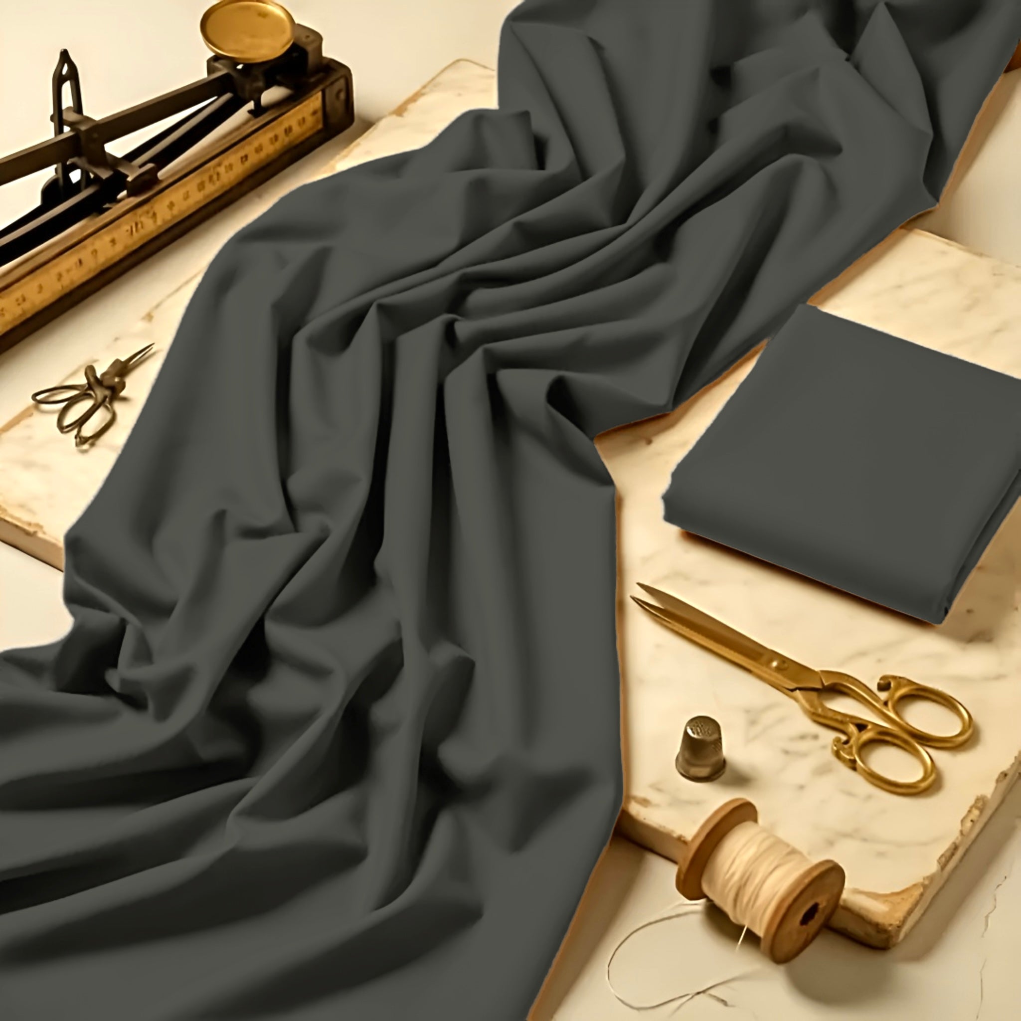 Imported Wash & Wear Olive Grey