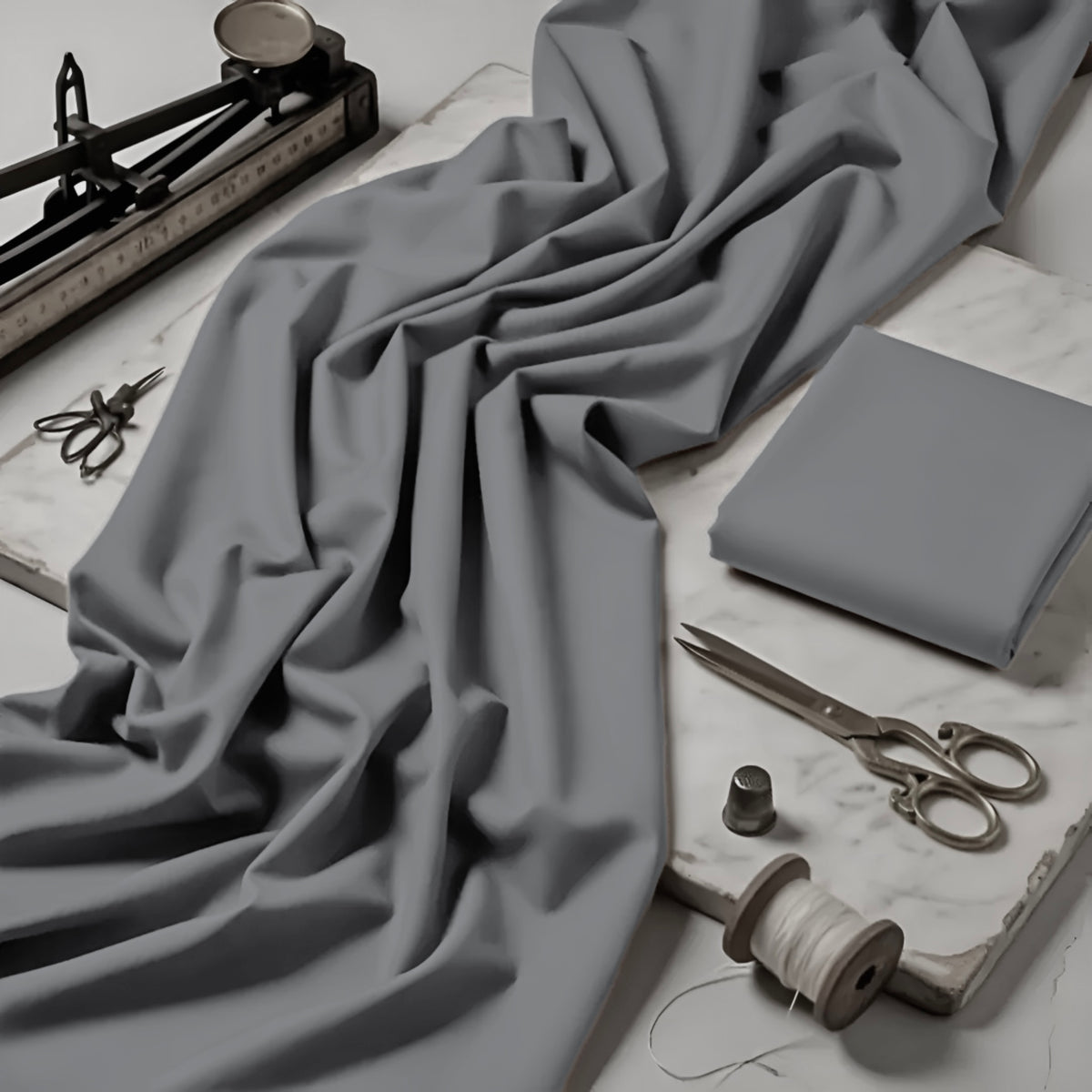 Imported Wash & Wear Light Grey