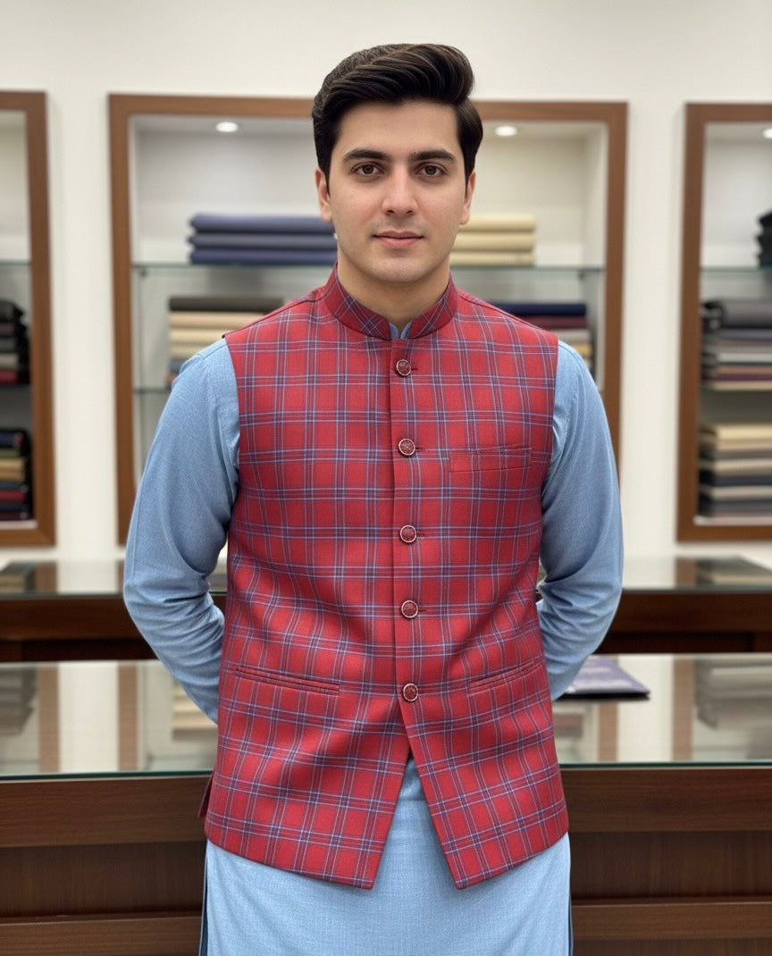 Rich Brick Red Checked