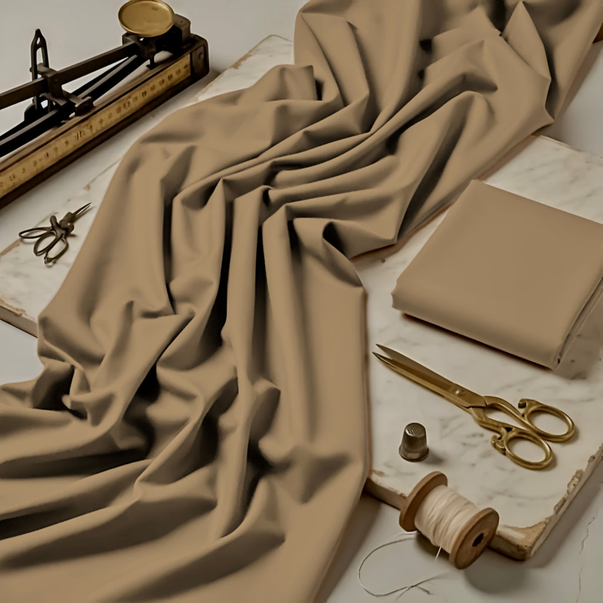 Imported Wash & Wear Camel Brown
