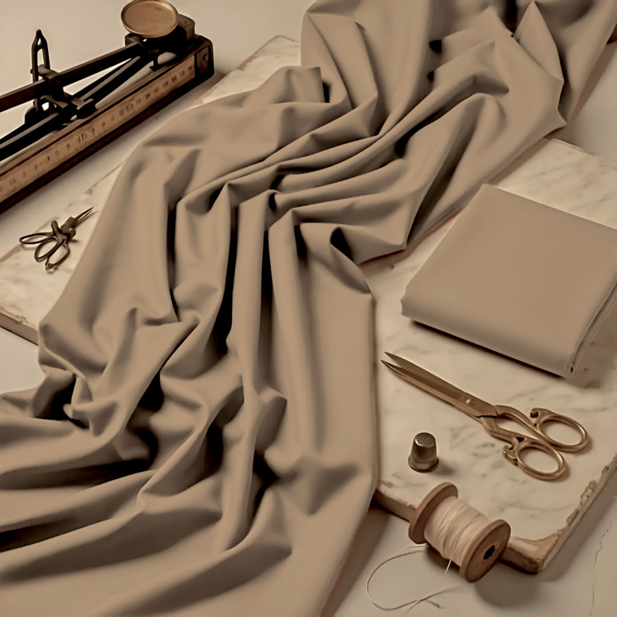 Imported Wash & Wear Light Brown