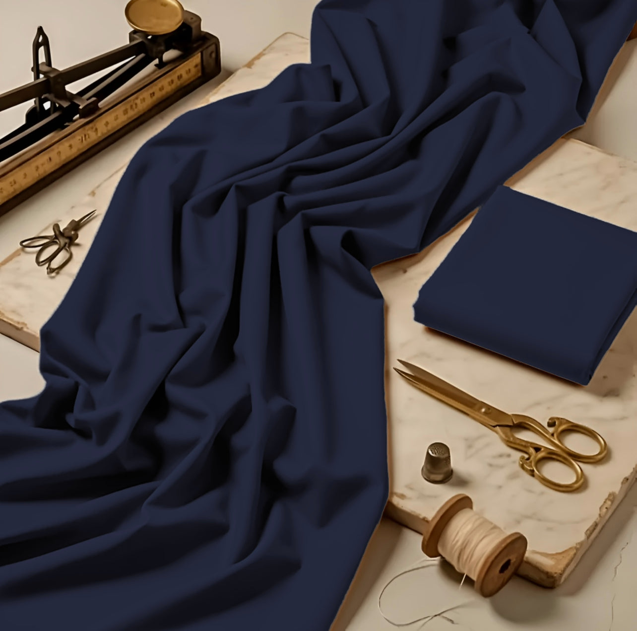 Imported Wash & Wear Royal Blue