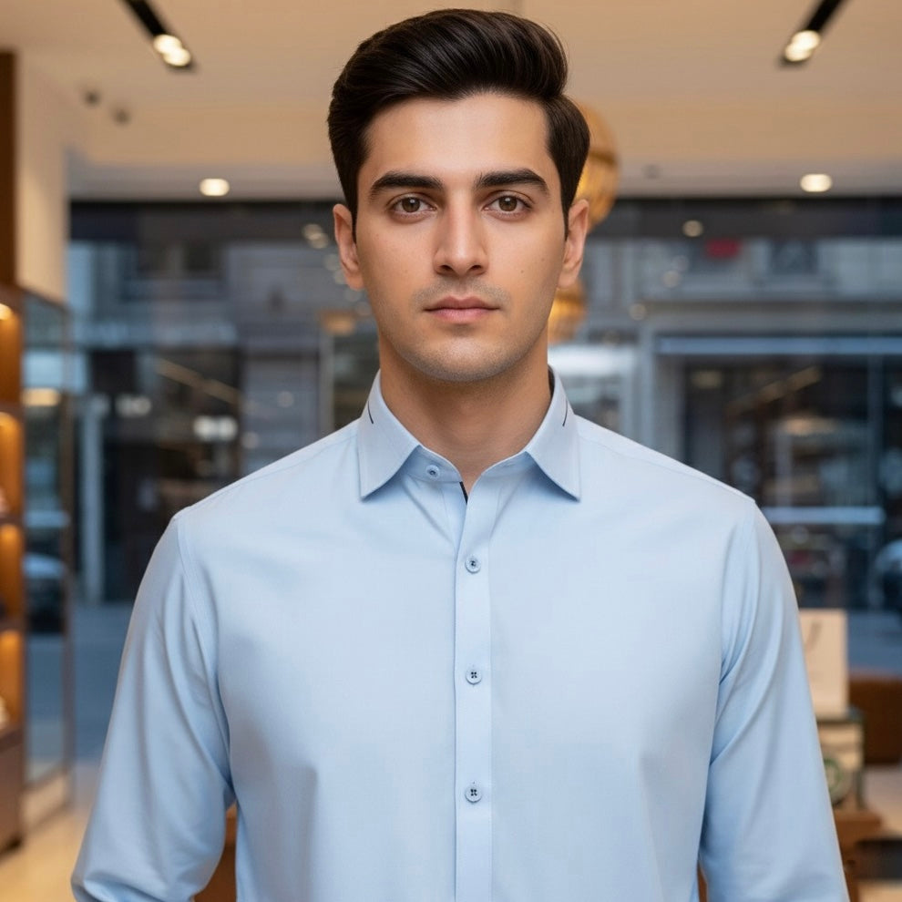 Sky Blue Designer’s Shalwar Kameez