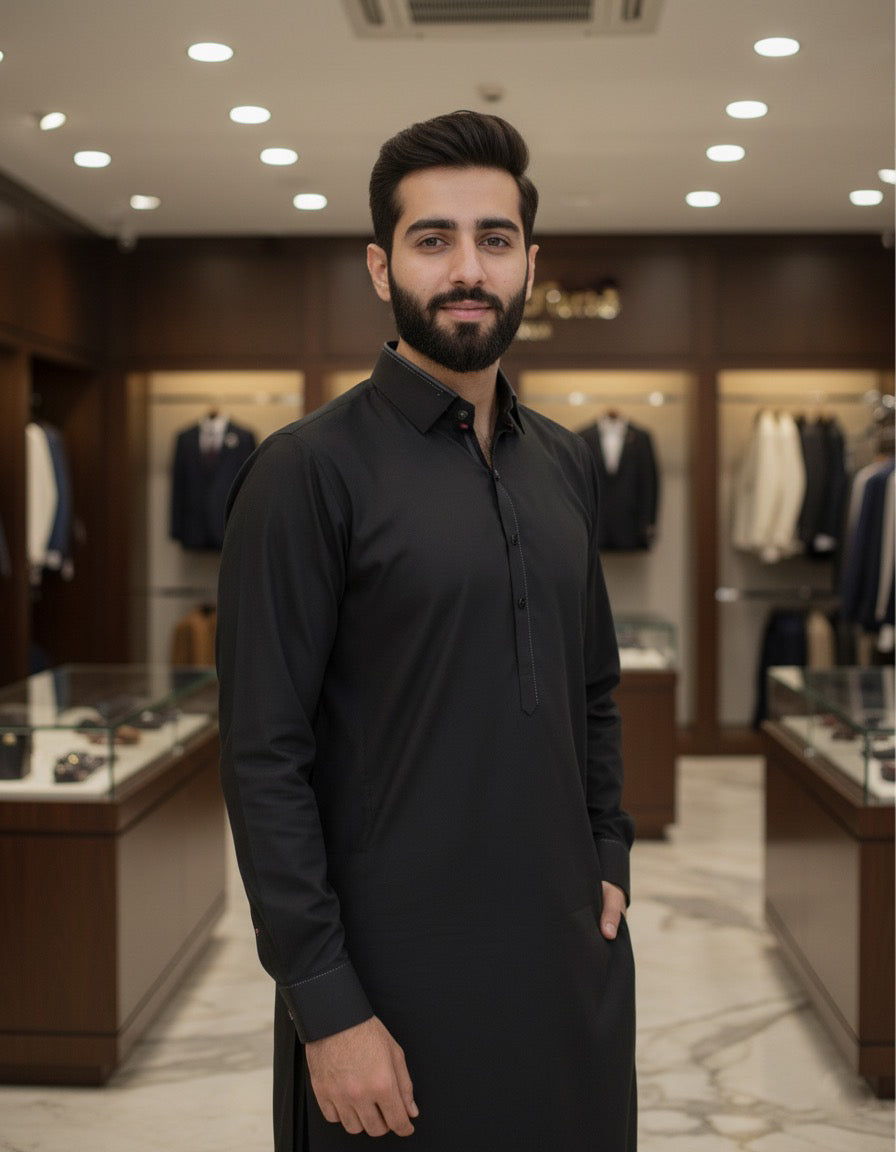 Black Designer’s Shalwar Kameez