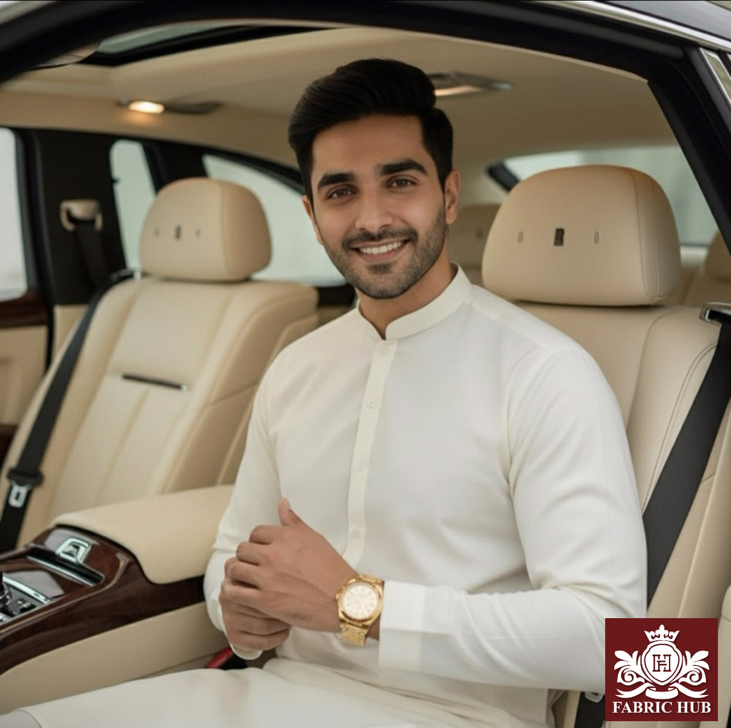 Imported Wash & Wear Off White