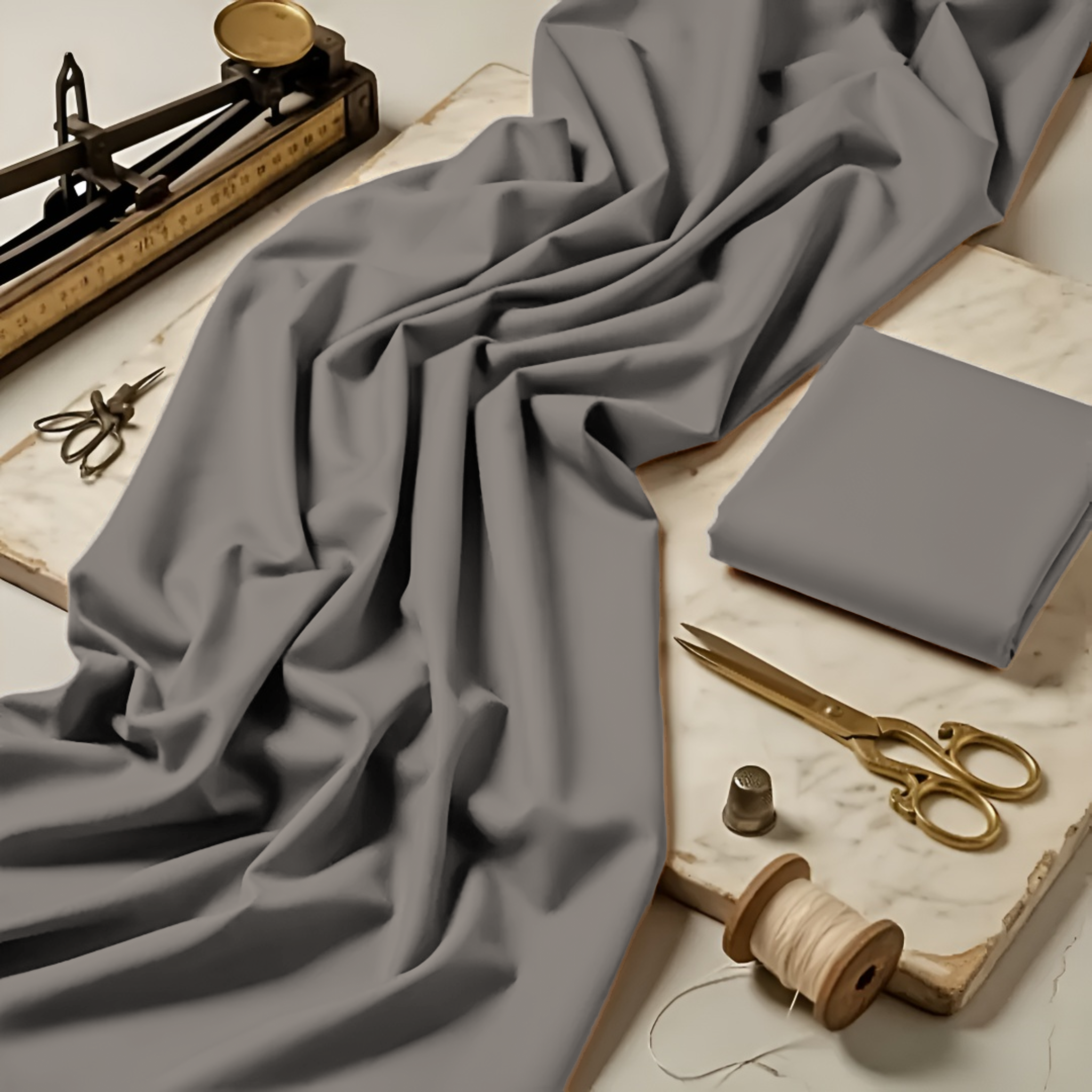 Imported Wash & Wear Graphite Grey