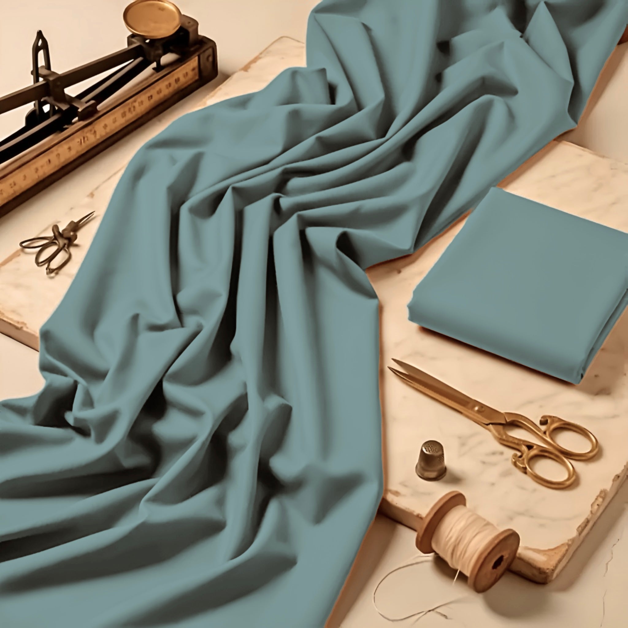 Imported Wash & Wear Light Sea Green