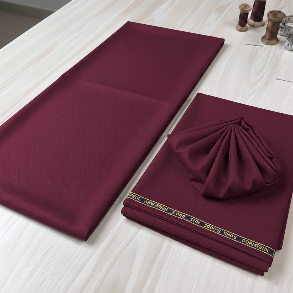 Imported Suiting for Shalwar Kameez Maroon