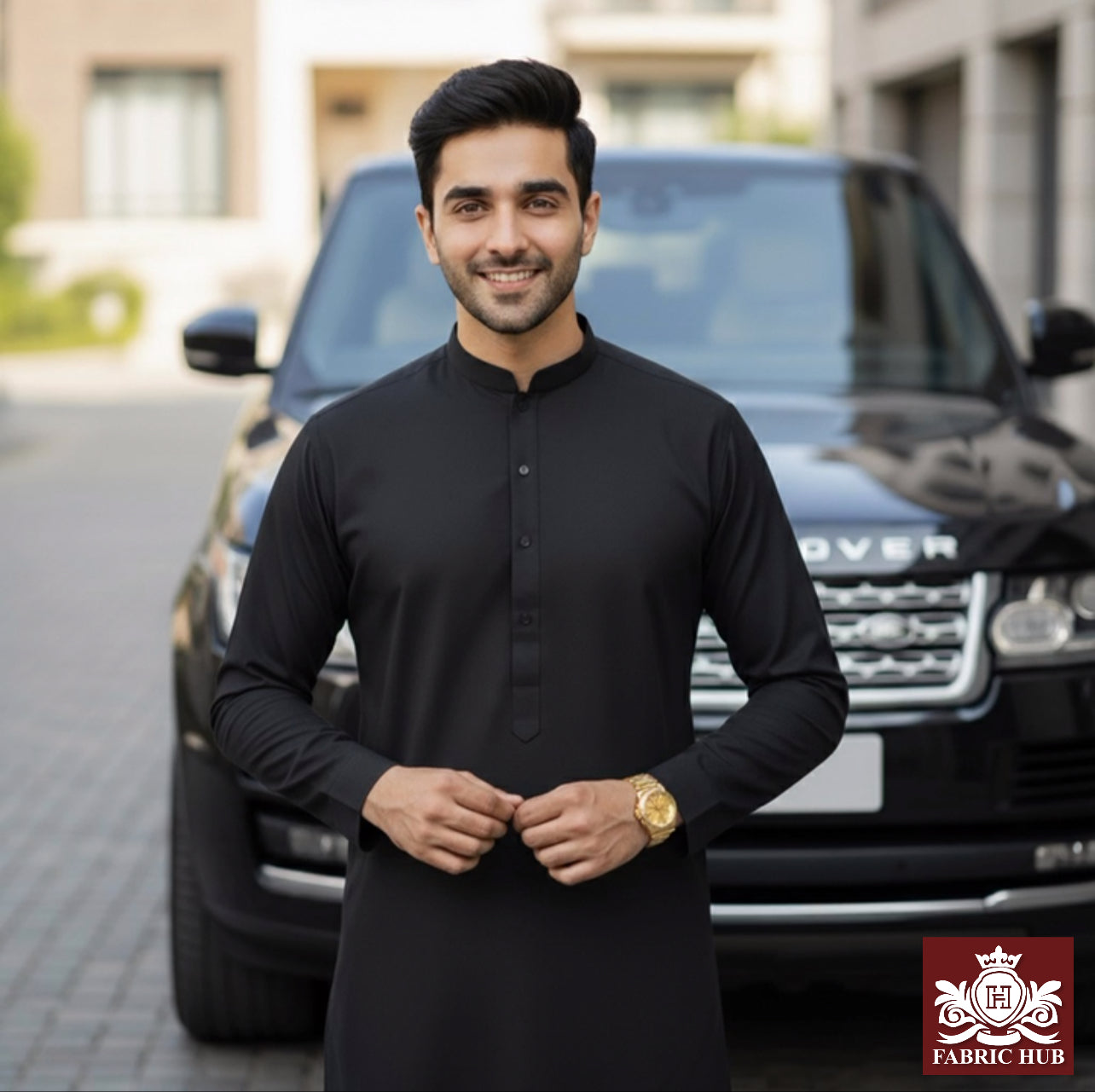 Imported Wash & Wear Jet Black