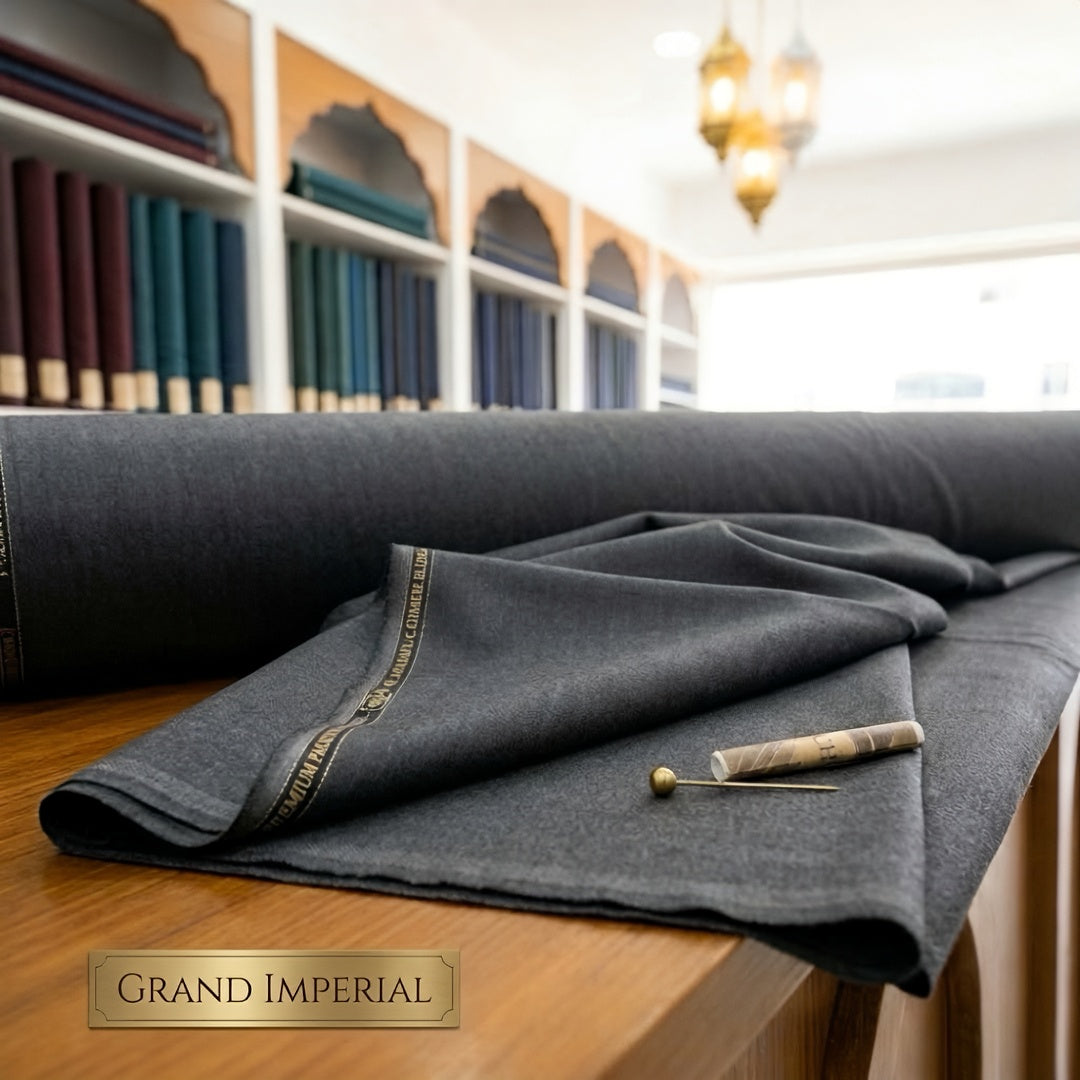 Winters Grand Imperial Wool Dark Charcoal Grey
