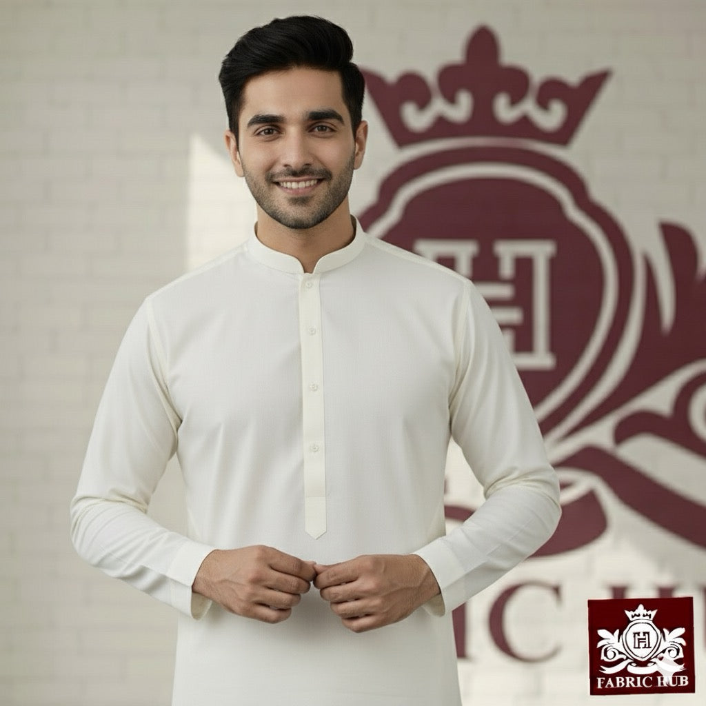 Imported Wash & Wear Premium Off White