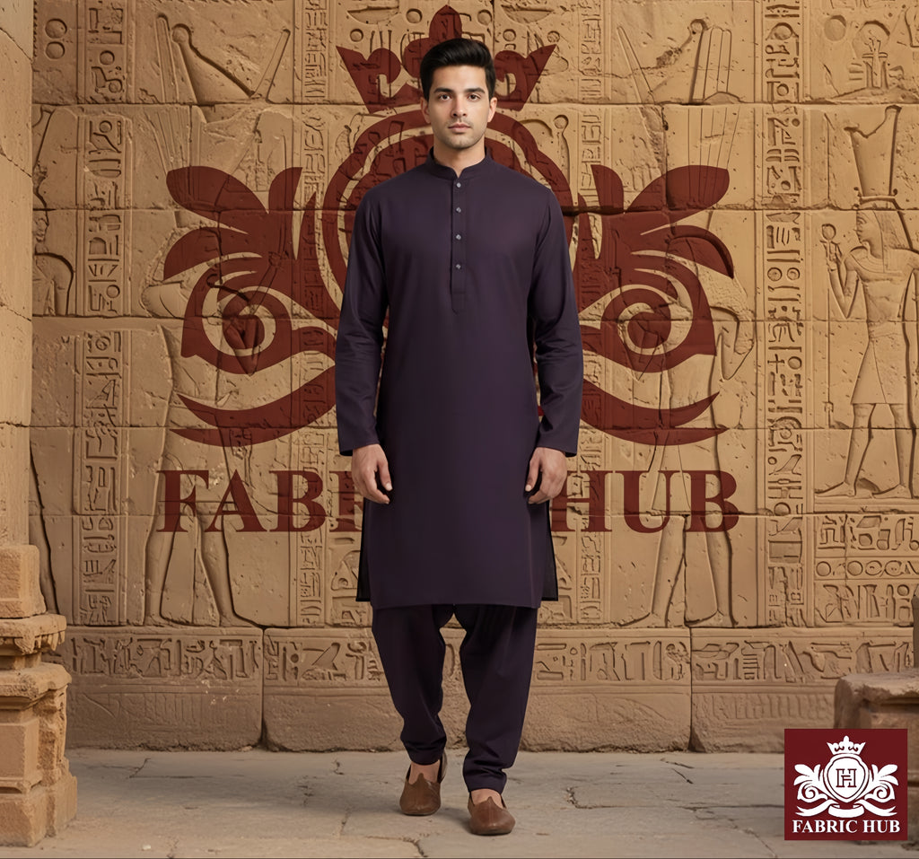 Imported Wash & Wear Purple