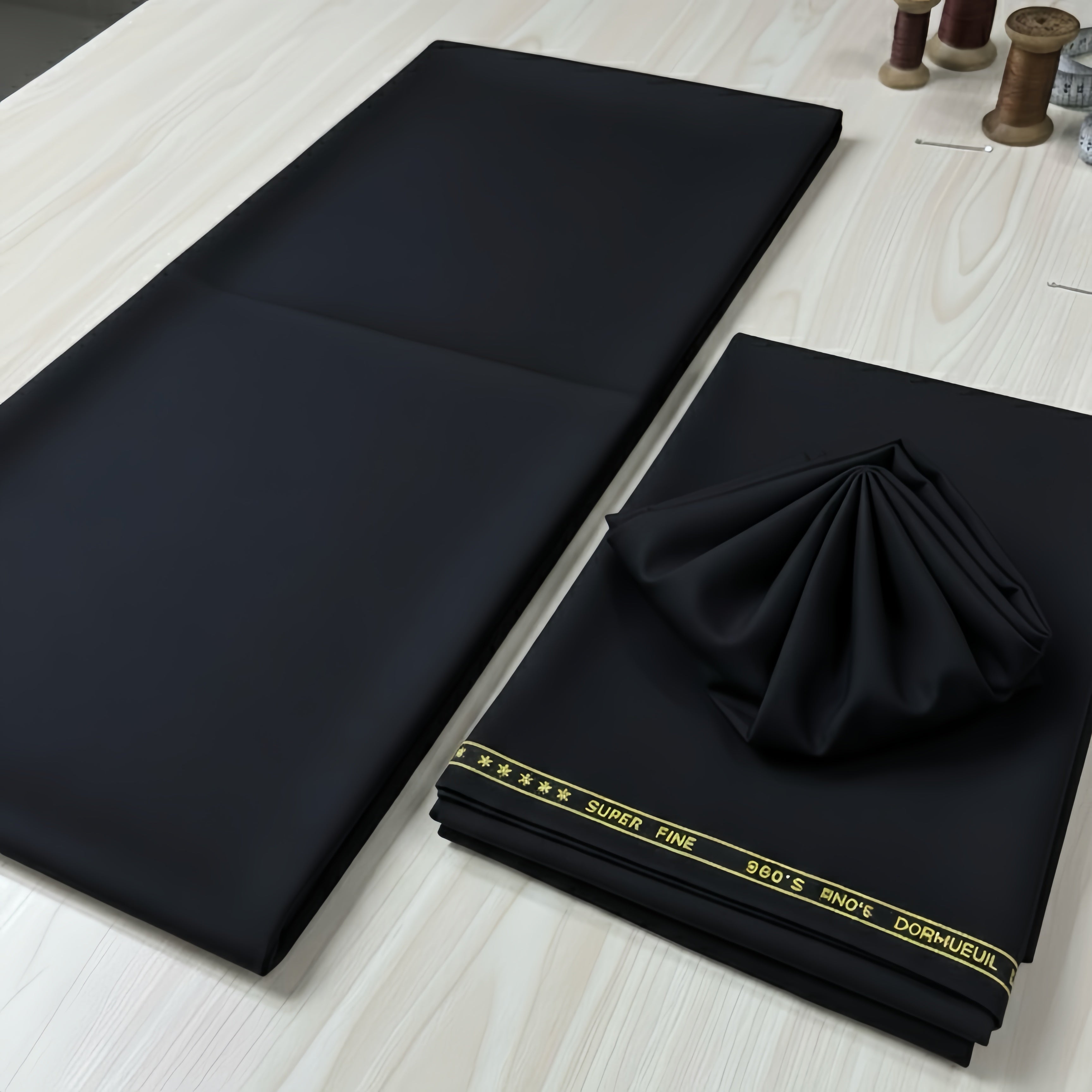 Imported Suiting for Shalwar Kameez Black