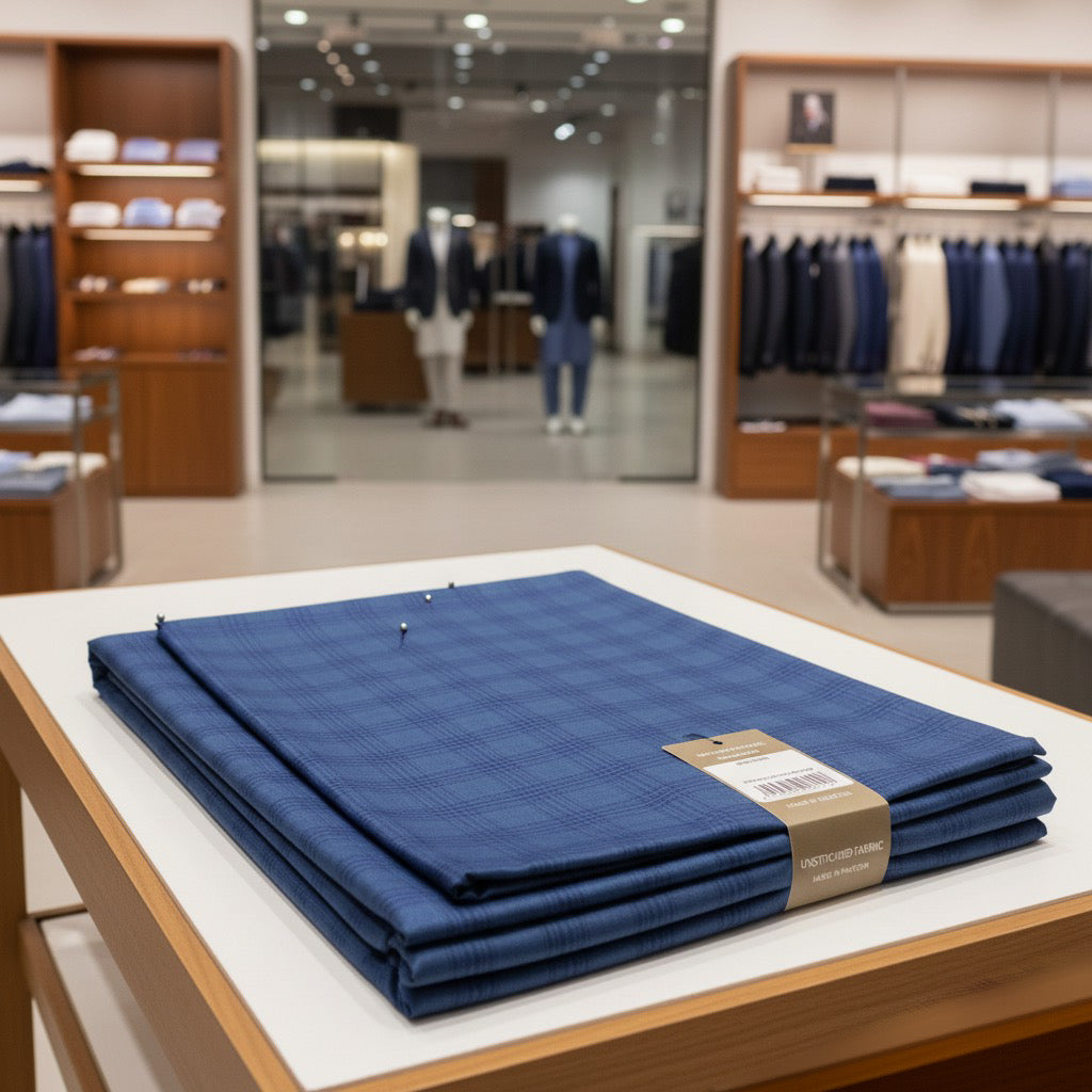 Royal Blue Checked Pattern